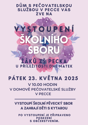Vystoupení školního sboru v Domově pečovatelské služby 1